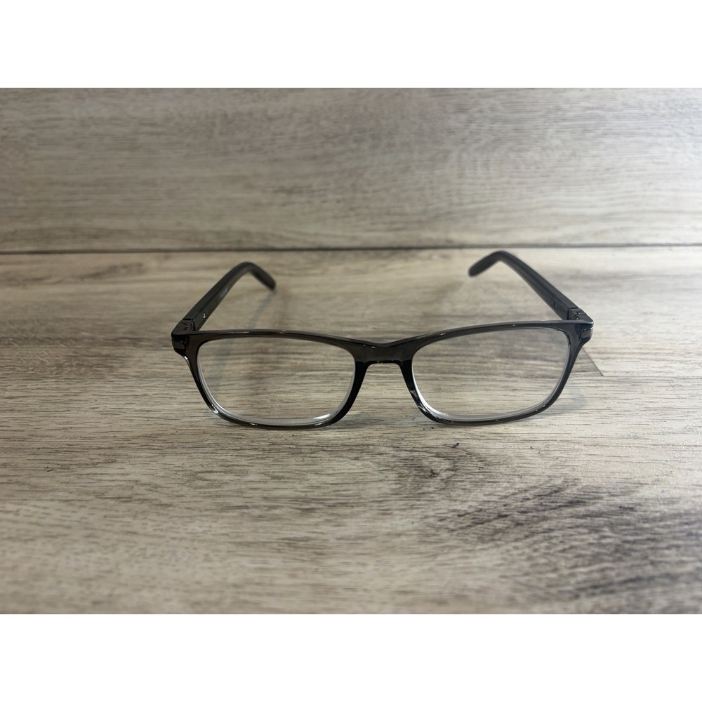Foster Grant Mens Glasses Frames Only Square Gray Black Full Rim Reading